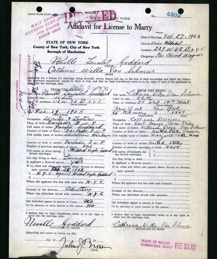 Neville Goddard: Explicación del divorcio por adulterio y el registro militar "separados, sin dependientes" Post feature image